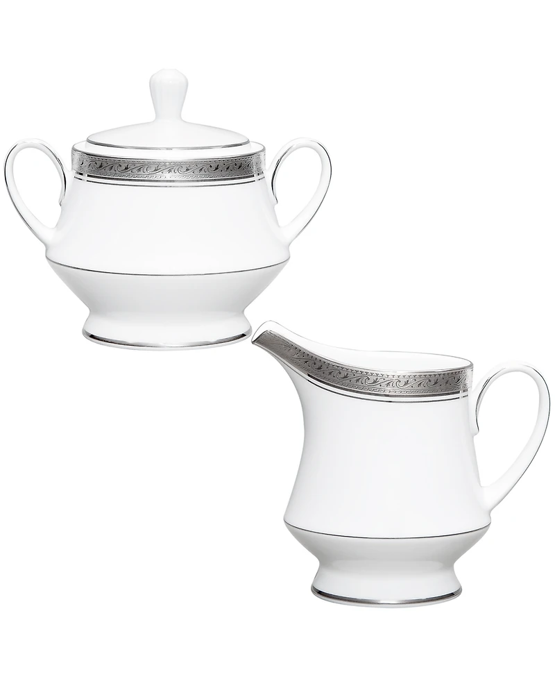 Noritake Crestwood Platinum Sugar Creamer Set