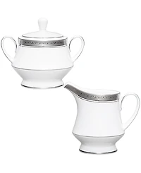 Noritake Crestwood Platinum Sugar Creamer Set