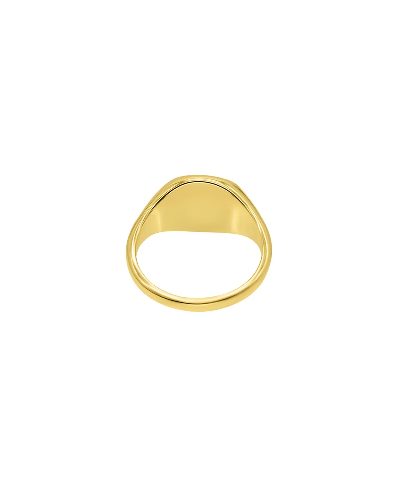 Adornia Gold Square Face Signet Pinky Ring