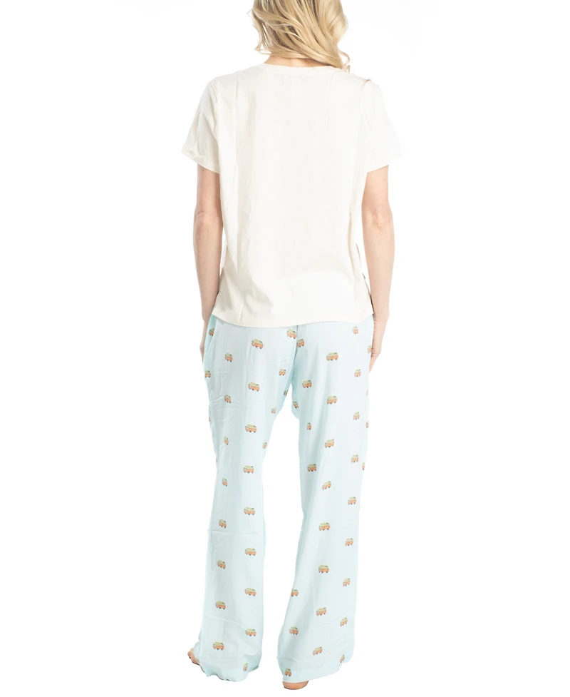 Ocean Pacific Women's Vibes T-shirt/Voile pant