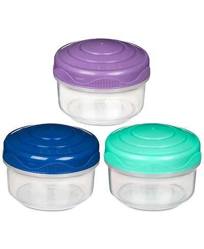 Sistema 3-Pack To Go Mini Bites Food Storage Containers
