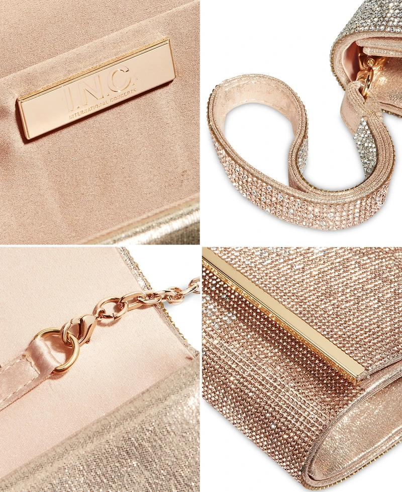 I.n.c. International Concepts Caitlinn Crystal Ombre Mini Clutch Crossbody, Created for Macy's