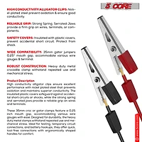 5Core Alligator Clips Electrical Metal Battery Jumper Clamps Insulated Gator Clip