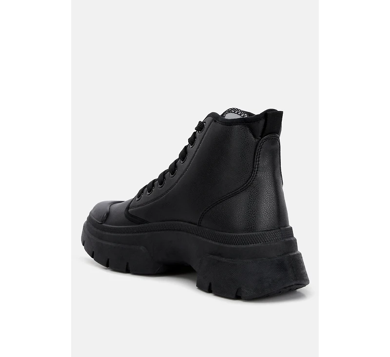 Roxane chunky lace up boots