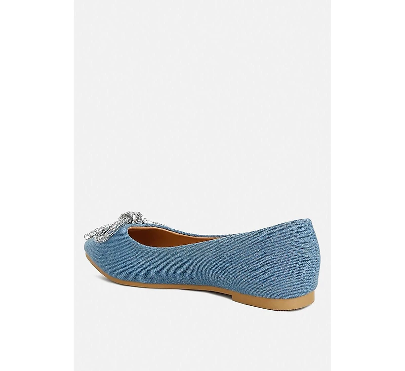 Ellerby embellished bow detail ballet flats
