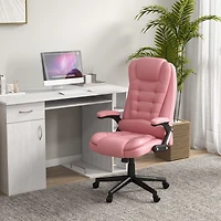 Homcom High-Back Vibration Massage Chair, Heating Office