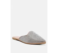 rayen rhinestones embellished mules
