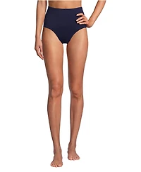 Lands' End Women's Sculpting Suit High Waisted Bikini Bottoms