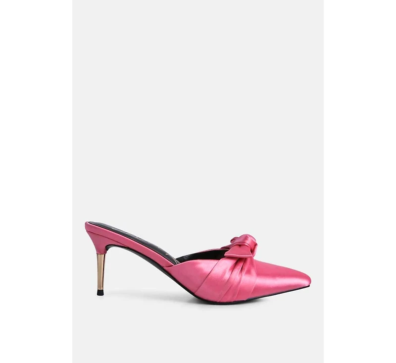 Queenie Satin Stiletto Mule Women