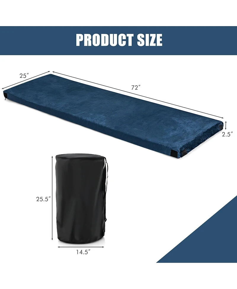 Lightweight Portable Memory Camping Mattress with Carrying Bag