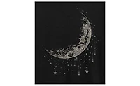 Hybrid Apparel Moon and Falling Stars Metallic Plus Graphic T-Shirt