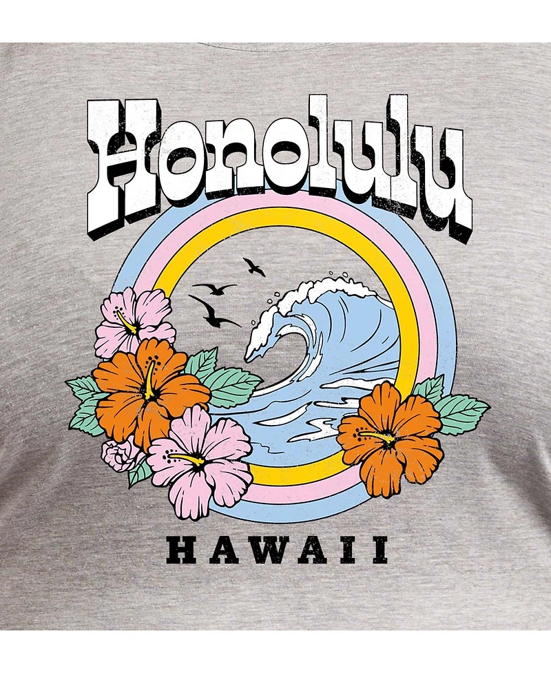 Hybrid Apparel Honolulu Hawaii Plus Graphic Tank