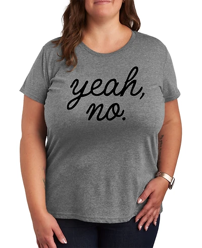 Hybrid Apparel Yeah No Plus Graphic T-Shirt