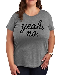 Hybrid Apparel Yeah No Plus Graphic T-Shirt