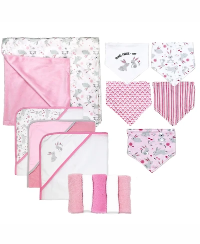 Tendertyme Baby Boys and Baby Girls 14 Piece Baby Blanket and Bath Gift Bundle