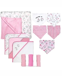 Tendertyme Baby Boys and Baby Girls 14 Piece Baby Blanket and Bath Gift Bundle