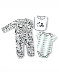 Tendertyme 22 Piece Baby's Elephants and Woodland Infant Apparel Layette Gift Set