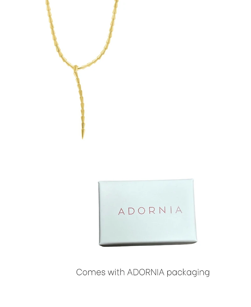 Adornia Gold Adjustable Serpent Lariat Y-Necklace