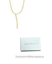 Adornia Gold Adjustable Serpent Lariat Y-Necklace