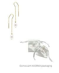 Adornia Gold Freshwater Cultivated Pearl Threader Earrings
