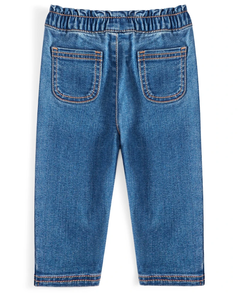Baby Girls Bow Jeans, Exclusively at Macy's
