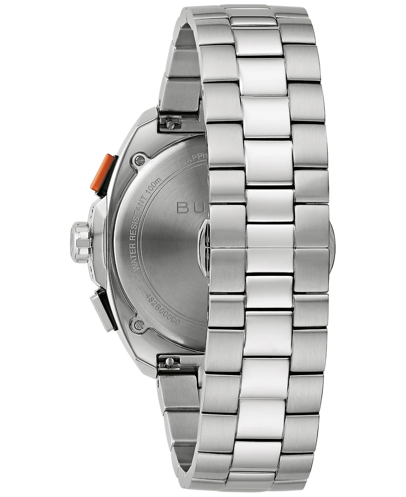Bulova Men's Chronograph Racer Stainless Steel Bracelet Watch 42mm