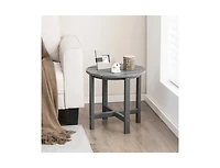 Slickblue 18 Inch Round Weather-Resistant Adirondack Side Table