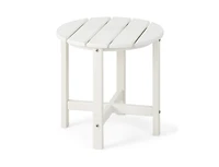 Slickblue 18 Inch Round Weather-Resistant Adirondack Side Table