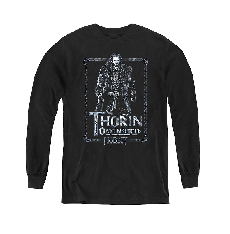 The Hobbit Youth Thorin Stare Long Sleeve Sweatshirts