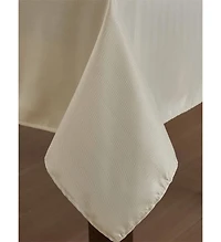 Hlc.me Lincoln Stripe Fabric Tablecloth for Rectangle Table, Advanced Water, Fade, Stain
