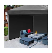 InstaHibit Universal Privacy Sidewall UV30+ Fits 10x10ft Canopy 1 Piece Gazebo