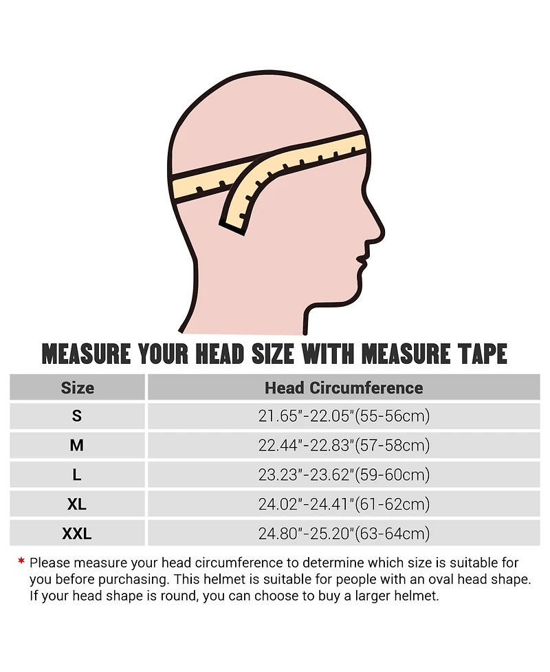 Ahr H-VEN35 Dual Sport Motorcycle Helmet Dot Approved Dirt Bike Off Road Atv S