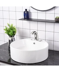 Aquaterior Touchless Faucet Automatic Sensor Cold Hot Water Hands Free Bathroom