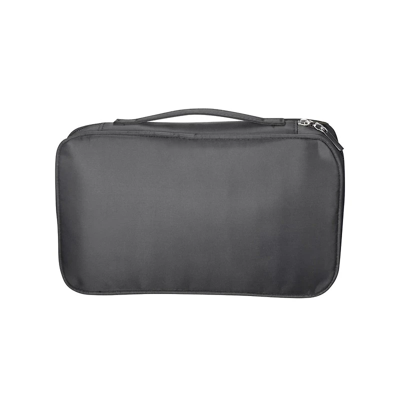Byootique Portable Multi Brush Holder Makeup Bag Cosmetic Organizer Polyester Storage Travel Case with Belt Strap (Only Bag)