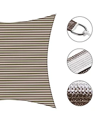 Yescom 23x22 Ft 95% Uv Block Rectangle Sun Shade Sail Canopy Cover Net Outdoor Pool