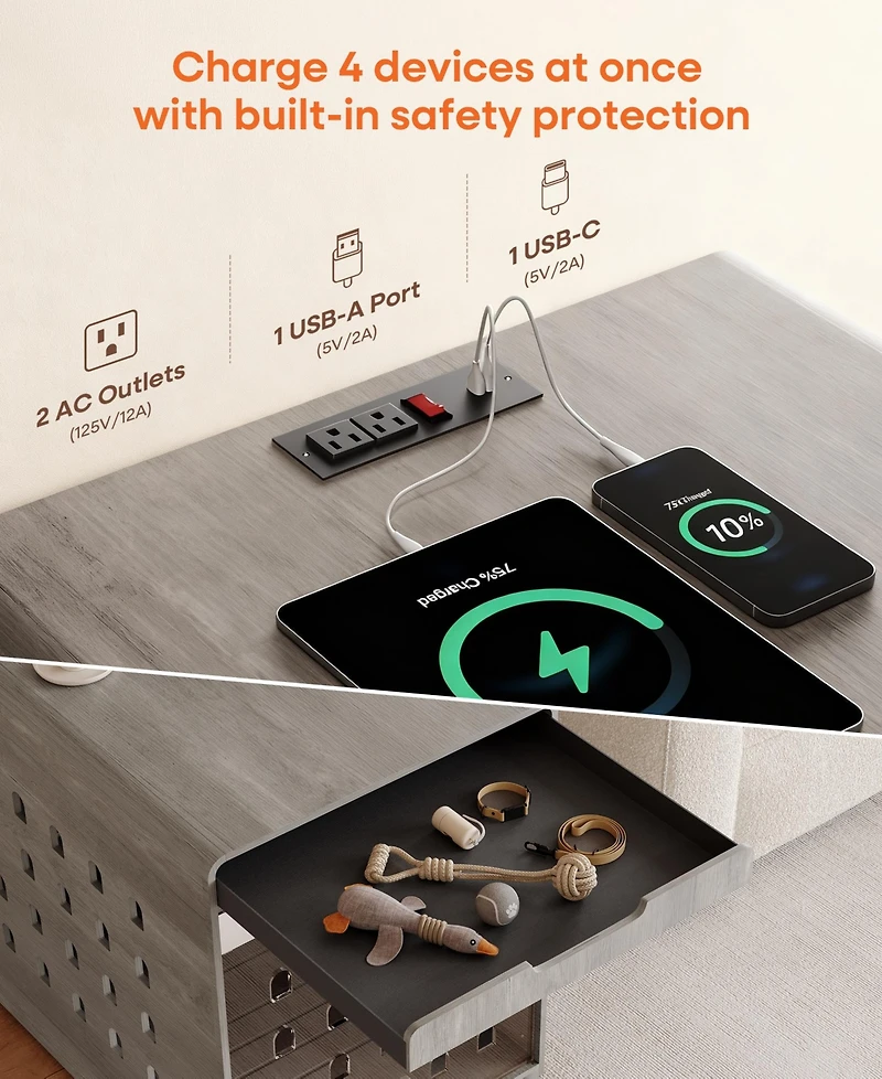 Sugift 4-Tier Foam Non-Slip Dog Steps with Washable Zippered Cover