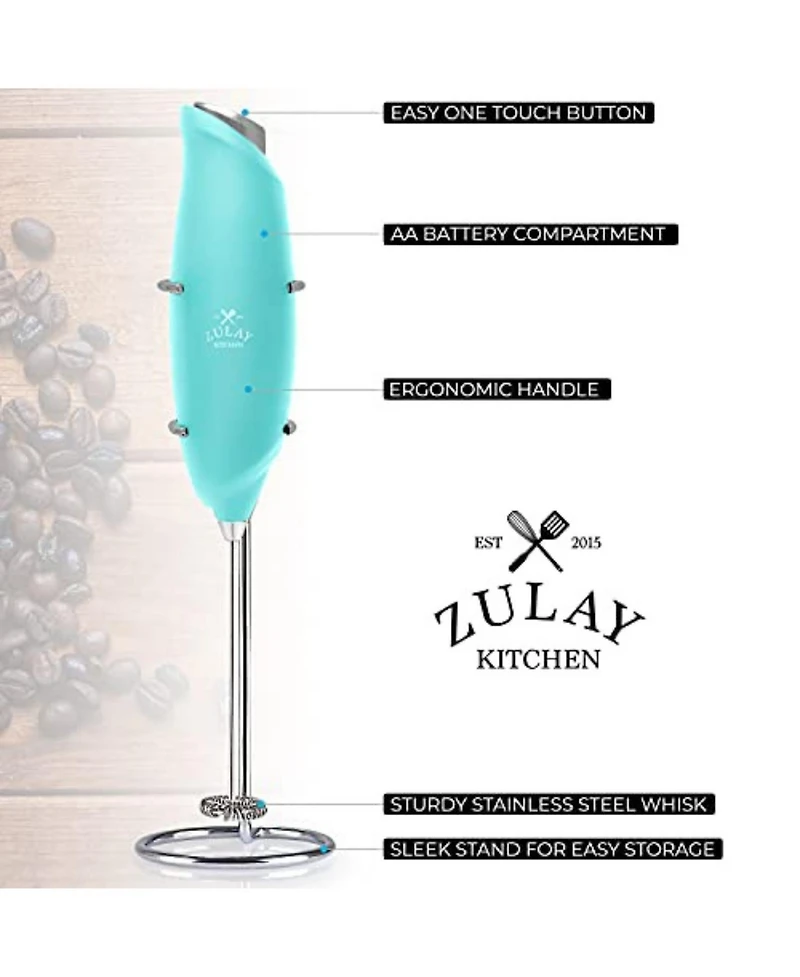 Easy Use Frother Handheld Foam Maker - One Touch Milk