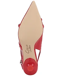 Circus Ny by Sam Edelman Women's Fraya Pointed-Toe Buckled Strappy Kitten-Heel Pumps