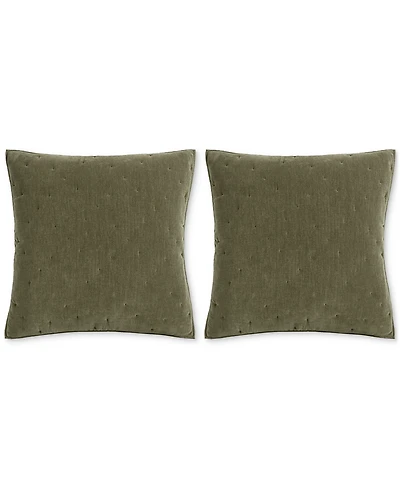 Hotel Collection Reversible Chenille Quilted 2-Pc. European Sham Set, Exclusively at Macy's