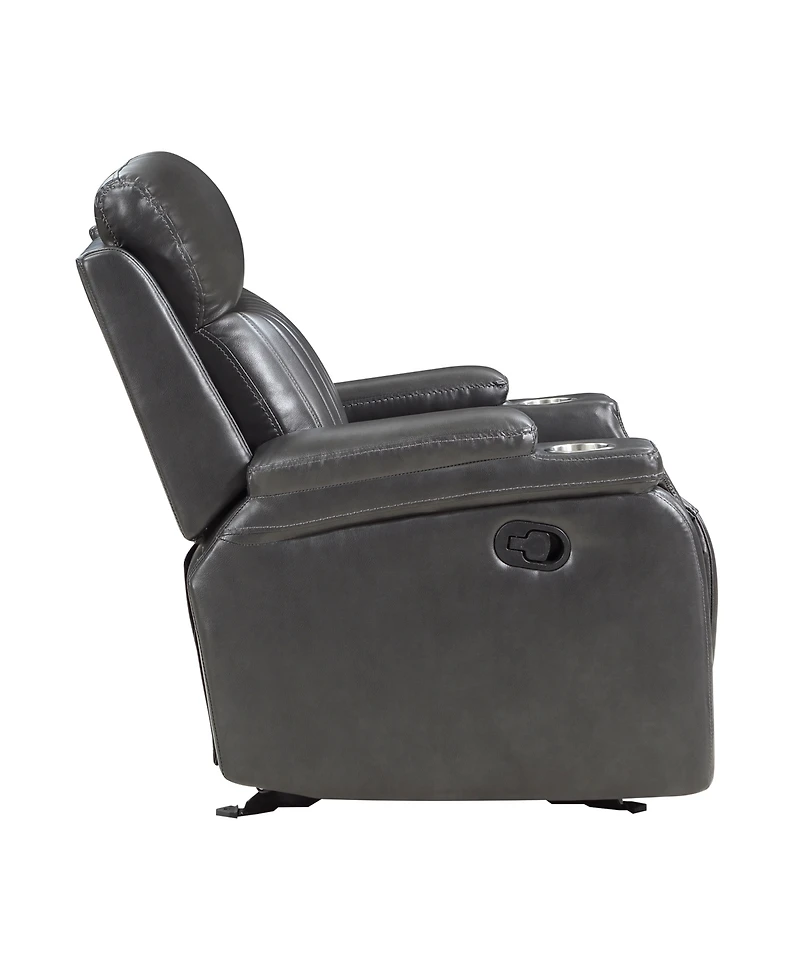 Homelegance White Label Wallstone 36" Glider Reclining Chair