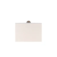 Modern Table Lamp 26" High Teal Glaze Raised Square Ceramic Gourd White Fabric Tapered Drum Shade Decor for Bedroom Living Room House Home Bedside Nig