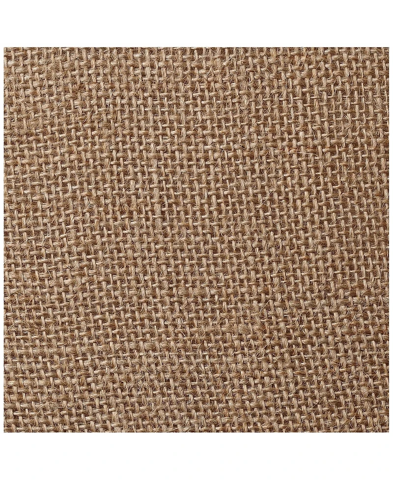Springcrest Natural Burlap Medium Drum Lamp Shade 13" Top x 16" Bottom x 11" Slant x 10.75" High (Spider) Replacement with Harp an
