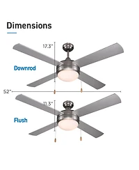 52 inch - 4 Blade Ceiling Fan