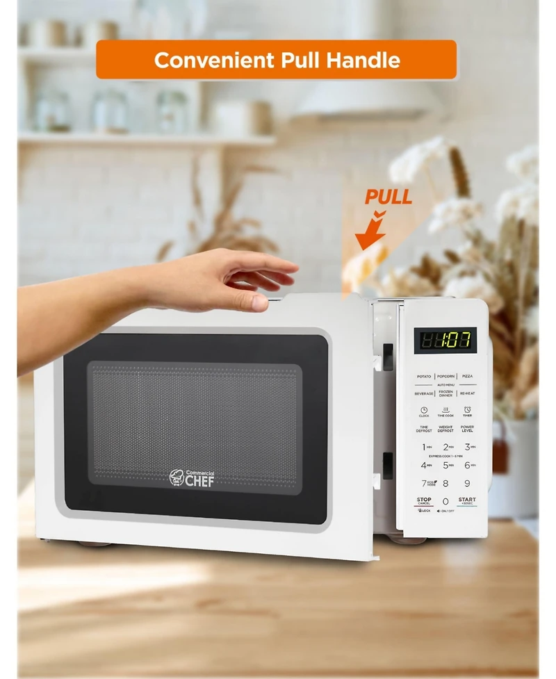 0.7 Cu. Ft.White Counter Top Microwave