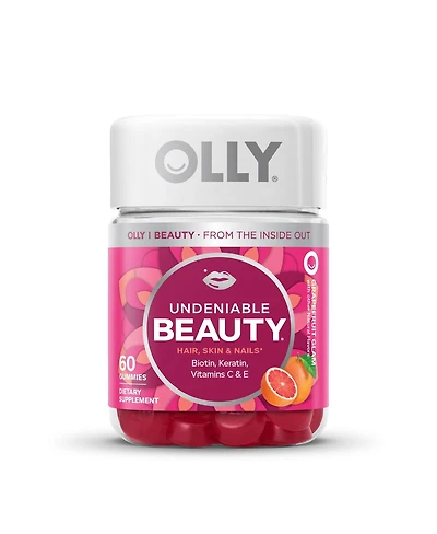 Olly Olly Undeniable Beauty Gummies Grapefruit Glam, 60 Guumies