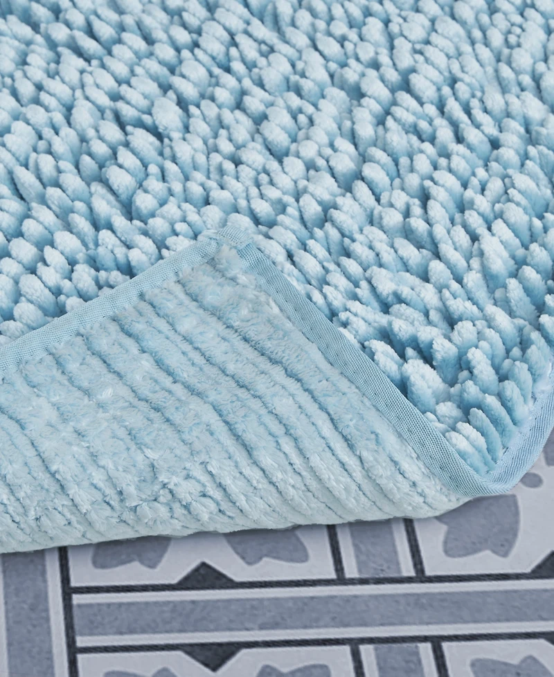 Laura Ashley Butter Chenille Bath Mat