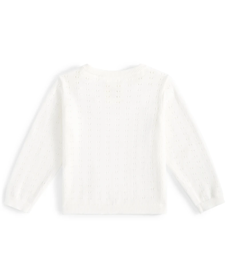 Baby Pointelle Sweater, Exclusively at Macy's