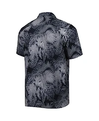 Tommy Bahama Men's Black Wake Forest Demon Deacons Coast Luminescent Frond IslandZone Button-Up Camp T-Shirt