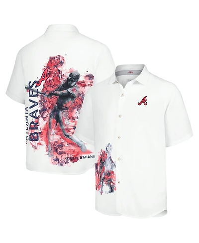 Tommy Bahama Men's White Atlanta Braves Veracruz Ace Islanders Button-Up Shirt