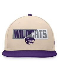 Top of the World Men's Khaki Kansas State Wildcats Goalaso Snapback Hat